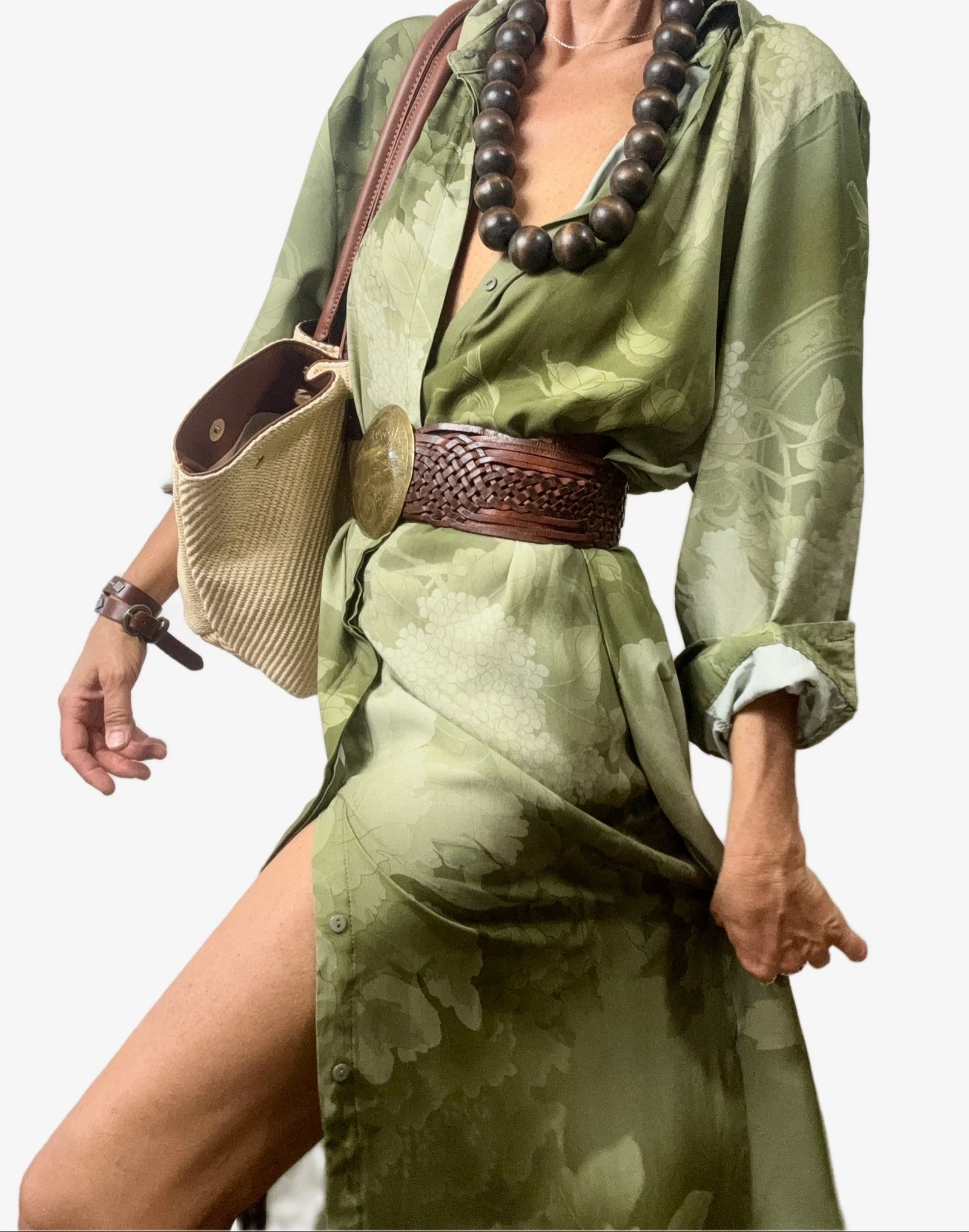 Vestido longo de verão com botões – photo 3